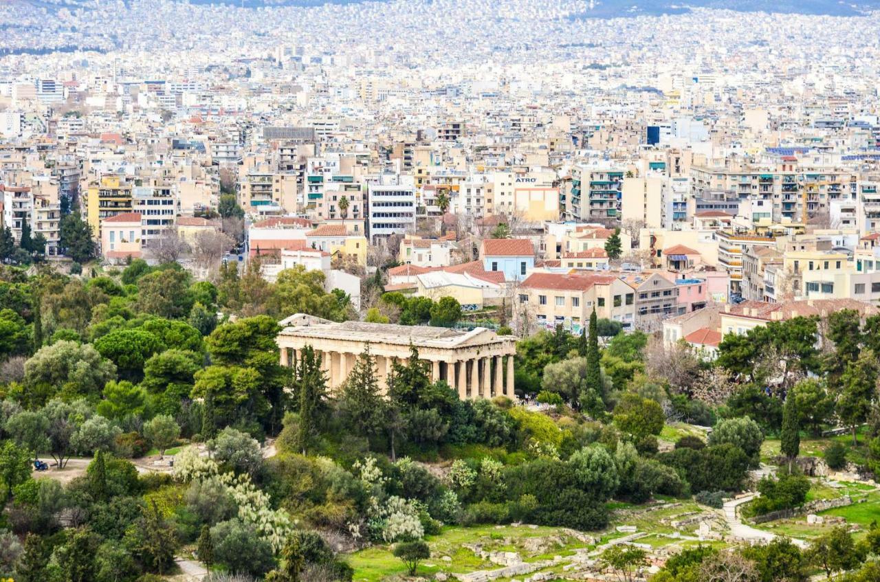 アテネAcropolis Amazing Balcony View 3 Minutes Walking To The Museumアパートメント エクステリア 写真